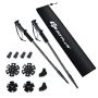 Adjustable hiking poles, 2 pcs., aluminum, with snow cups