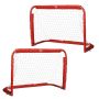 Set of 2 football goals for children Homcom 90x36x60cm., red/black
