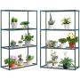 Set of 2 flower stands Outsunny 70x27x110cm., dark green