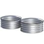 Set of 2 raised beds Outsunny 60x30cm., silver color