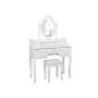 Elegant dressing table with mirror and chair