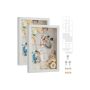 Set of 2 photo frames 36.5x26cm., white