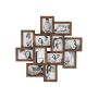 Set of 12 photo frames, brown