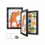Set of 2 picture frames, black
