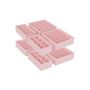 Set of 8 clothes storage organizers, pink