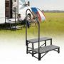Matkailuautoportaat VEVOR HXTJSFT-2, 2 askelmaa kaiteella, 715 × 530 × 1120 mm