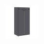 Fabric wardrobe 75x45x160cm., gray