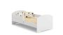 Children's bed Luk with mattress and barrier protection 164 cm x 85 cm x 63 cm