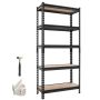 Стеллаж VEVOR SFS2812RA, 5 уровней, 72 × 152 × 30,9 см