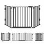 Safety gate for dogs PawHut 202.5x76cm., black