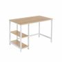 Desk, white and natural colors LWD47N