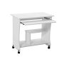 Desk with casters, white