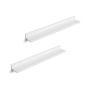 Shelves set 60 x 10 cm., 2 pcs., white