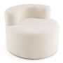 Bean bag chair, with curved backrest, 81.28 × 81.28 × 58.42 cm