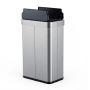 Sensor Trash Can, 16 Gallon, Silver, 16 × 10.5 × 26 inches
