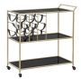 Serving trolley Mauro Ferretti 1425320000, 3 shelves, 79 × 82 × 39.5 cm