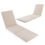 Lepotuolin pehmuste, 1 kpl, Beige, 182 × 59 × 4,5 cm