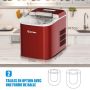 Spherical ice cube maker, 2 sizes, Red, 25 × 37.5 × 31.5 cm