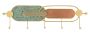 Wall-mounted clothes rack Apollo, 56 × 16 × 4.5 cm