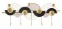Wall-mounted clothes rack Art, 5 hooks, Multicolored, 73 × 30 × 6.5 cm