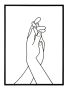 Sieninė plokštė SIMPLY HANDS, 40 × 55 × 1 cm