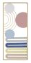 Sieninis dekoratyvinis skydas Colorful B, 37,5 × 84 × 2 cm