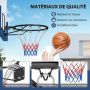 Wall-mounted basketball hoop, with double springs