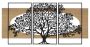Sienų plokščių rinkinys Tree, 3 vnt, 176 × 2 × 90 cm