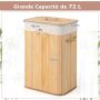 Laundry Basket, 19 gal, 39.37 × 30 × 59.69 cm