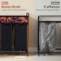 Laundry basket, 3 baskets, 2 drawers, 48 ​​l, 92.5 × 93.5 × 33 cm
