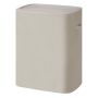 SONGMICS laundry basket, 160 l, 2 compartments, with lid, Sand, 56 × 70 × 40.5 cm