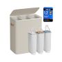 SONGMICS laundry basket, 2 compartments, 170 l, 64 × 40 × 75 cm