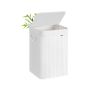 SONGMICS laundry basket, 95 l, with lid, 40 × 40 × 61 cm