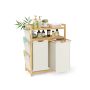 SONGMICS RLH200W01 Laundry Basket, 2 Compartments, 100 L, 63 × 33 × 98 cm