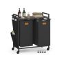 Laundry basket VASAGLE BLH202G01, 3 compartments, 68.6 × 81 × 33 cm