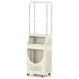 Laundry Cart, 3-Tier, 8 Hooks, 16 × 12 × 54 inches