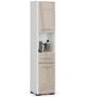 Tall bathroom cabinet NORE Fin, white/cream