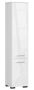Tall bathroom cabinet NORE Fin with 2 drawers, white