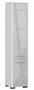 Tall bathroom cabinet NORE Fin with 2 drawers, white/light gray