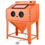 Hiekkapuhalluskaappi VEVOR SBC450E, 2 pistoolia, 117 l säiliö, 120 × 157 × 94 cm