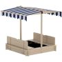 Sandbox with roof 106x106x121cm., various colors