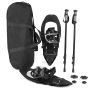 Snow boots with hiking poles, 35–40 EUR, Black, 54 × 21 cm