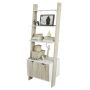 Bookshelf 65x40x179cm., light brown/white