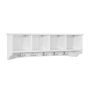 Wall-mounted clothes rack 73x16x24cm., white/silver color