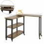 Side table 69x30x133cm., black/brown