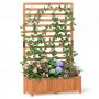 Seedling box with grid, 91.44 × 35.56 × 149.86 cm
