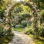 Garden arch, 145 × 225 × 51 cm