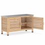 Garden storage box, with louvered doors, 109 × 61.5 × 40.5 cm