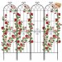 Puutarharistikot VEVOR EKHPJ220-4, 4 kpl, Musta, 52,5 × 220 cm
