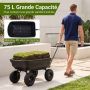 Garden wheelbarrow, 75 l, 300 kg, 110 × 52 × 50 cm